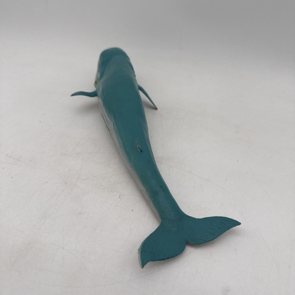 Vintage AAA Toys 11" Rubber Blue Whale Painted Tongue - Picture 3 of 10